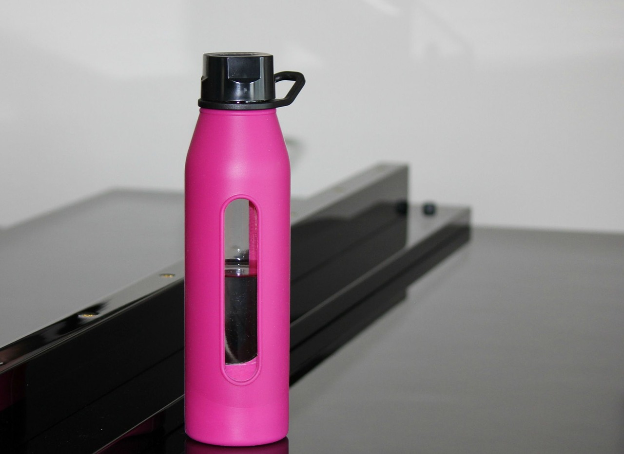 water bottle hot pink bottle water free photo