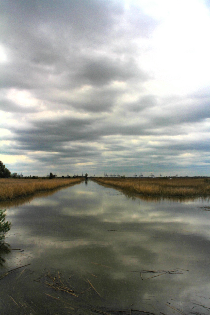 water color sky canal free photo