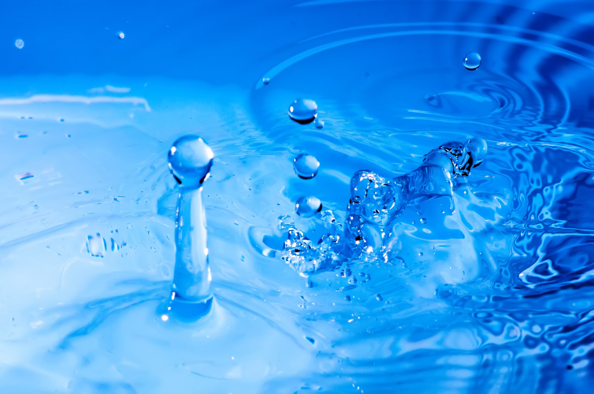 water drop blue free photo