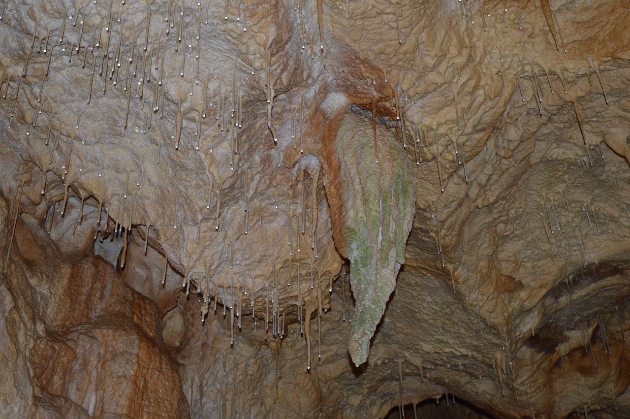 water drops cave underground free photo