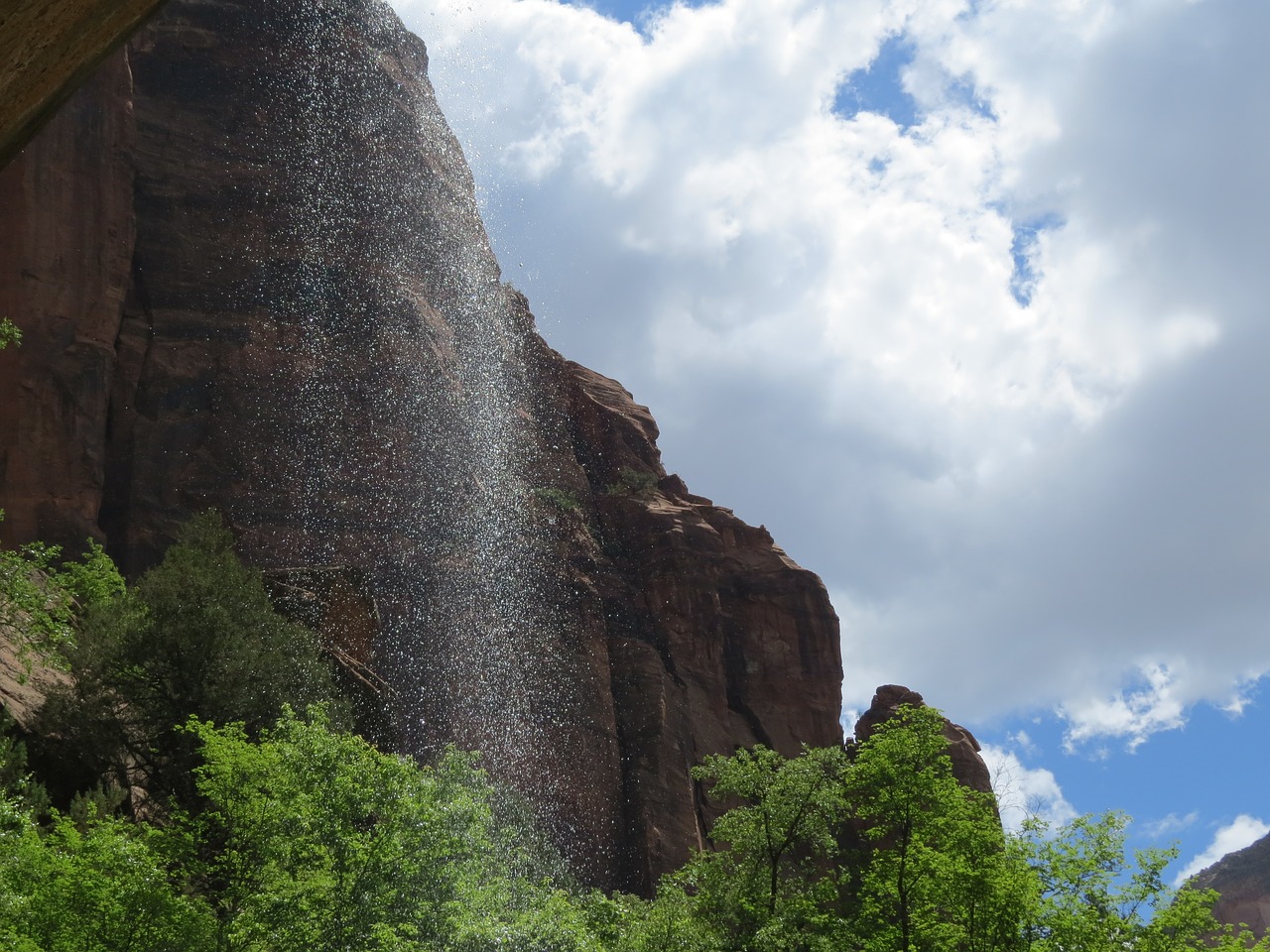 water fall mountains utah free photo