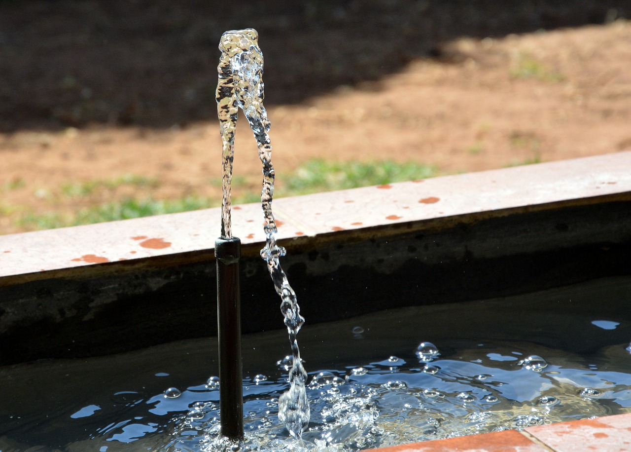 water fountain sprinkler wet free photo