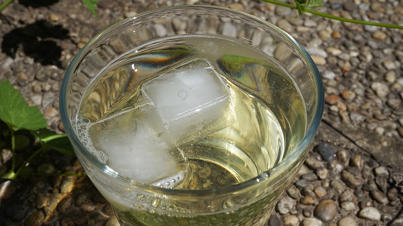 water glass ice cubes glass free photo
