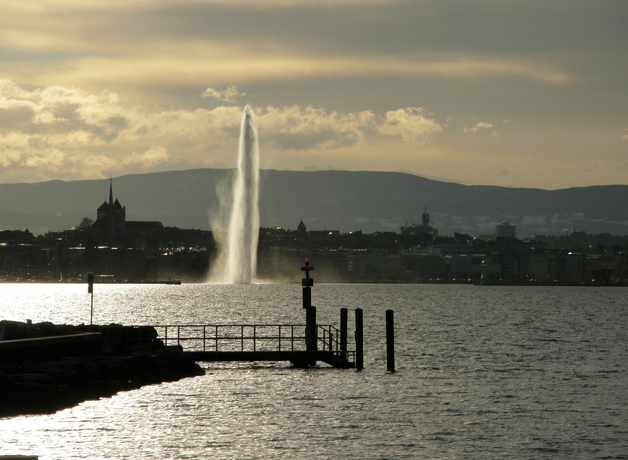 water jet geneva rade free photo