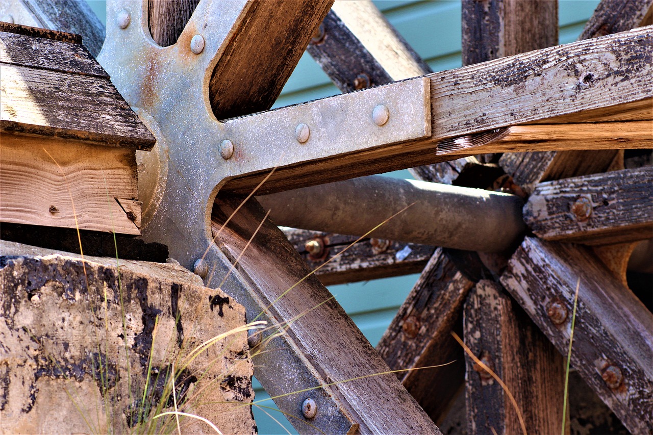 water mill  rusty  old free photo