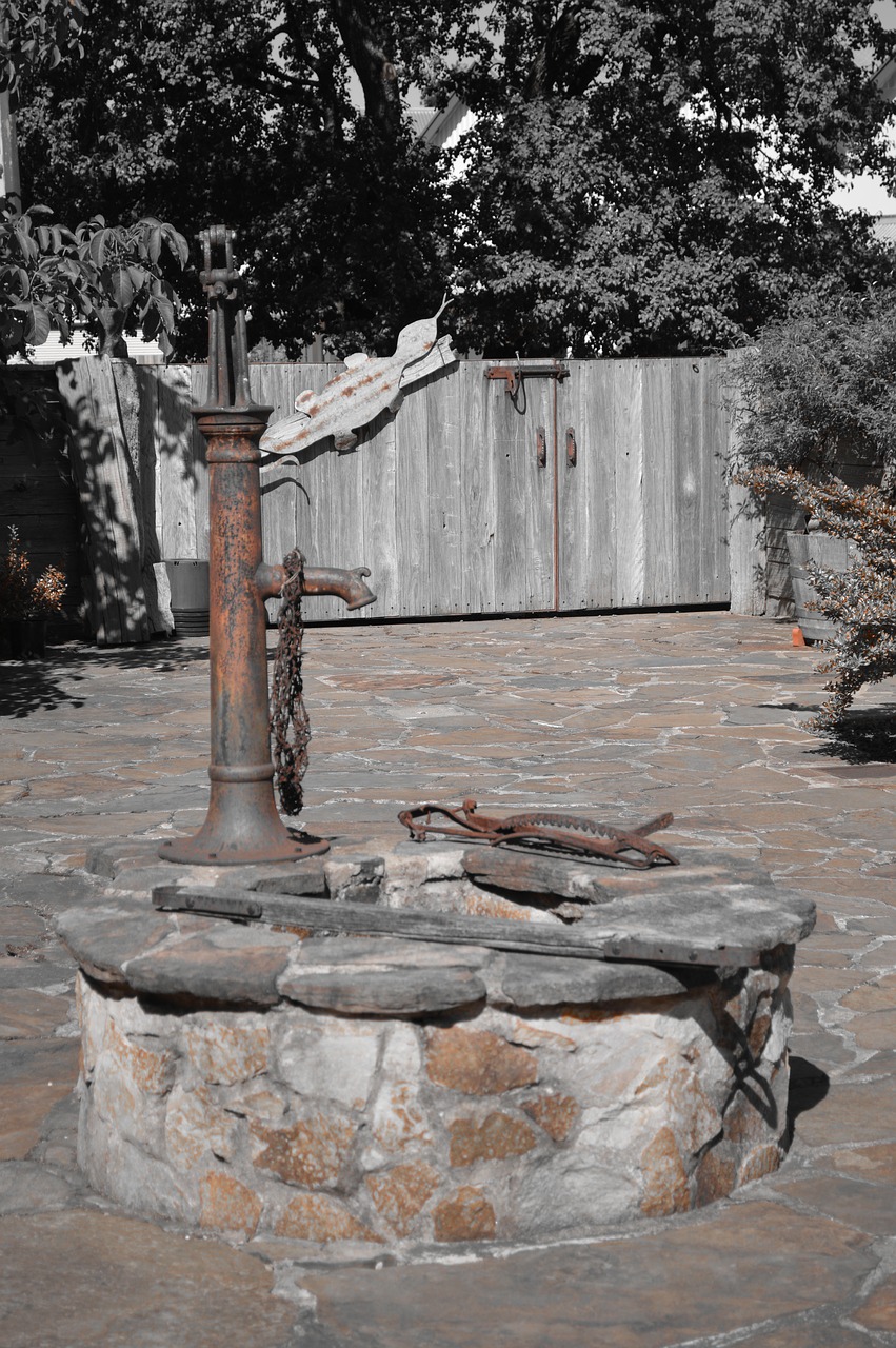 water pump monochrome artistic free photo