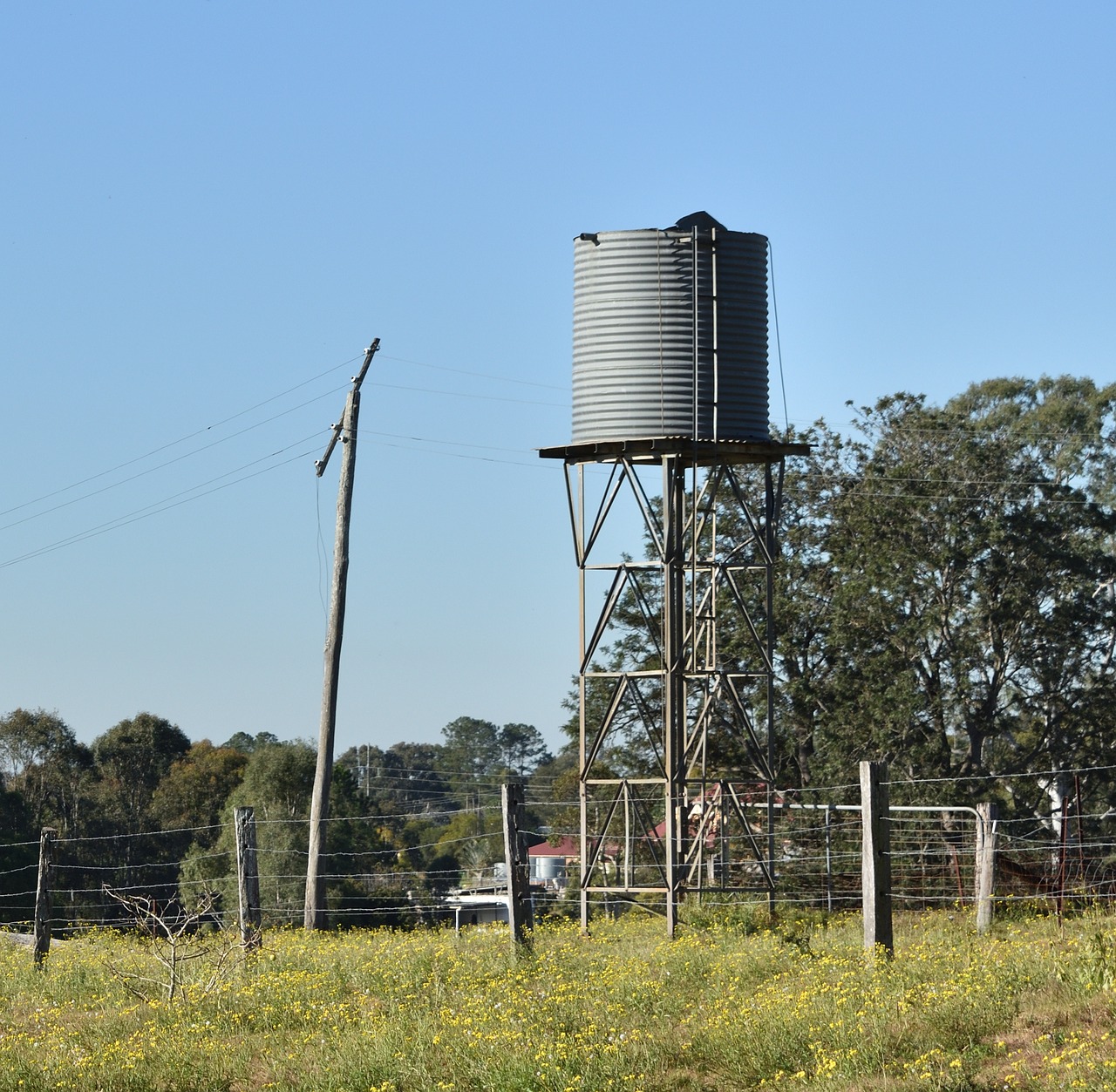 water tank farm country free photo