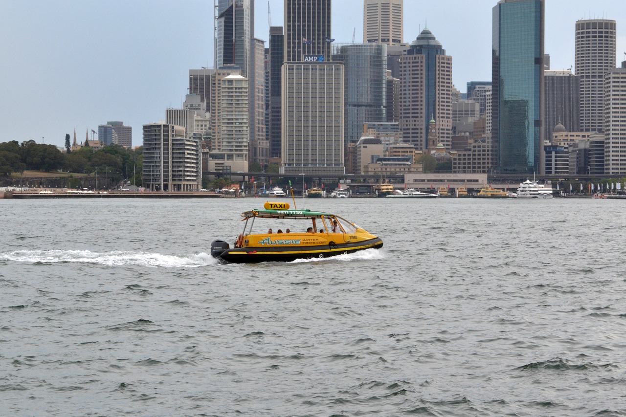 water taxi sydney harbour nsw free photo
