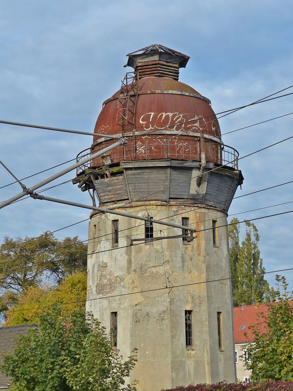 water tower rathenow ruin free photo