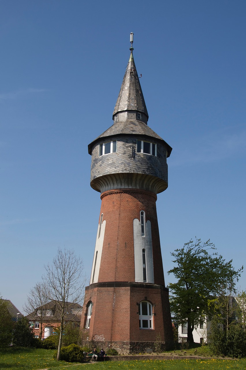 water tower husum building free photo