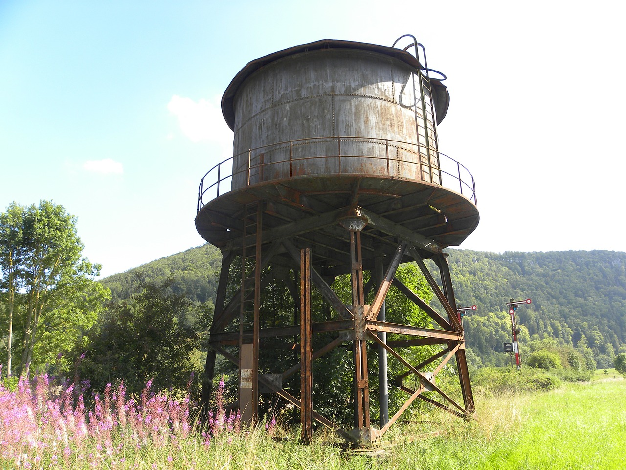 water tower water storage danube valley free photo