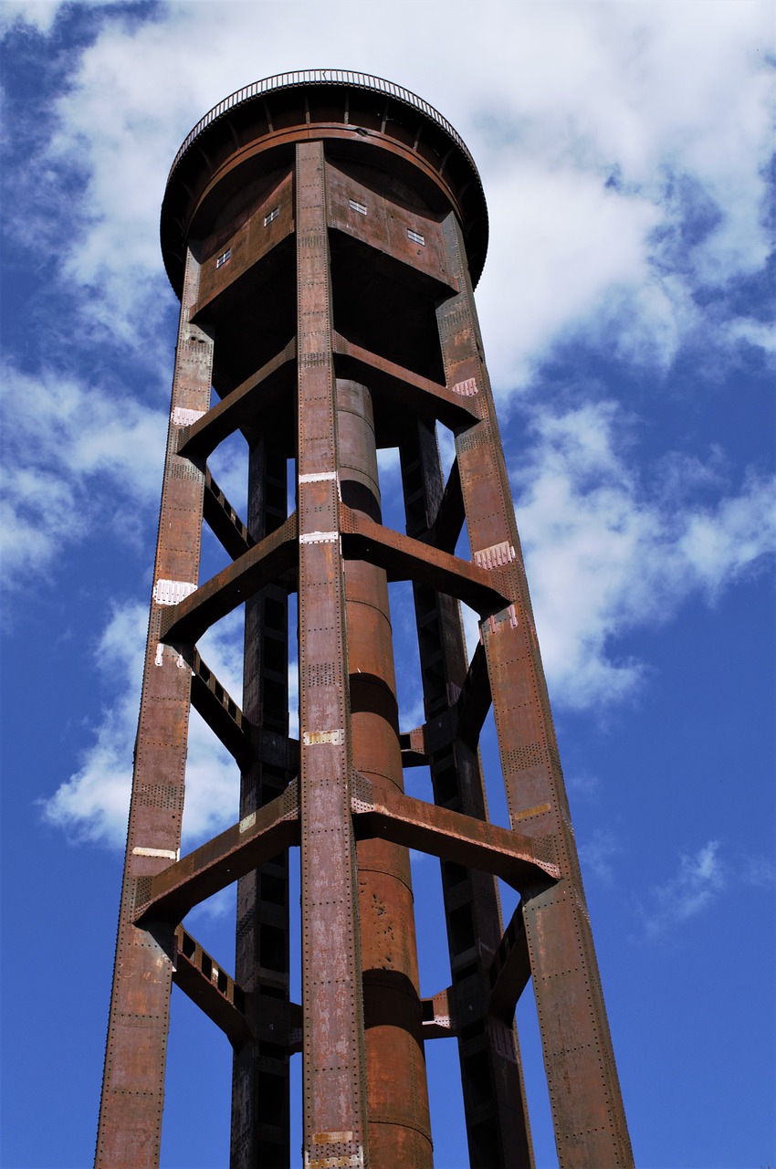 water tower park metal free photo