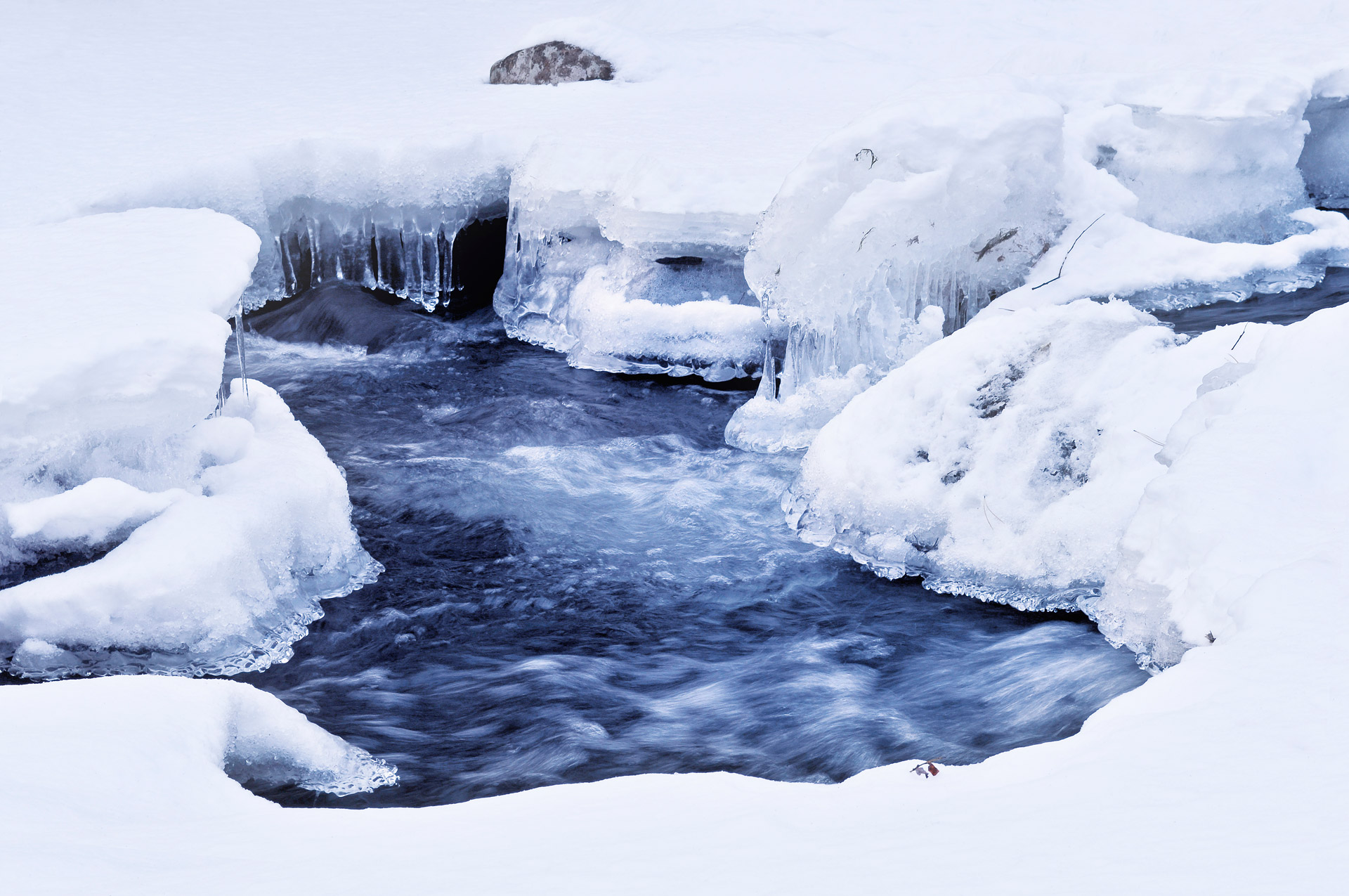 river water snow free photo