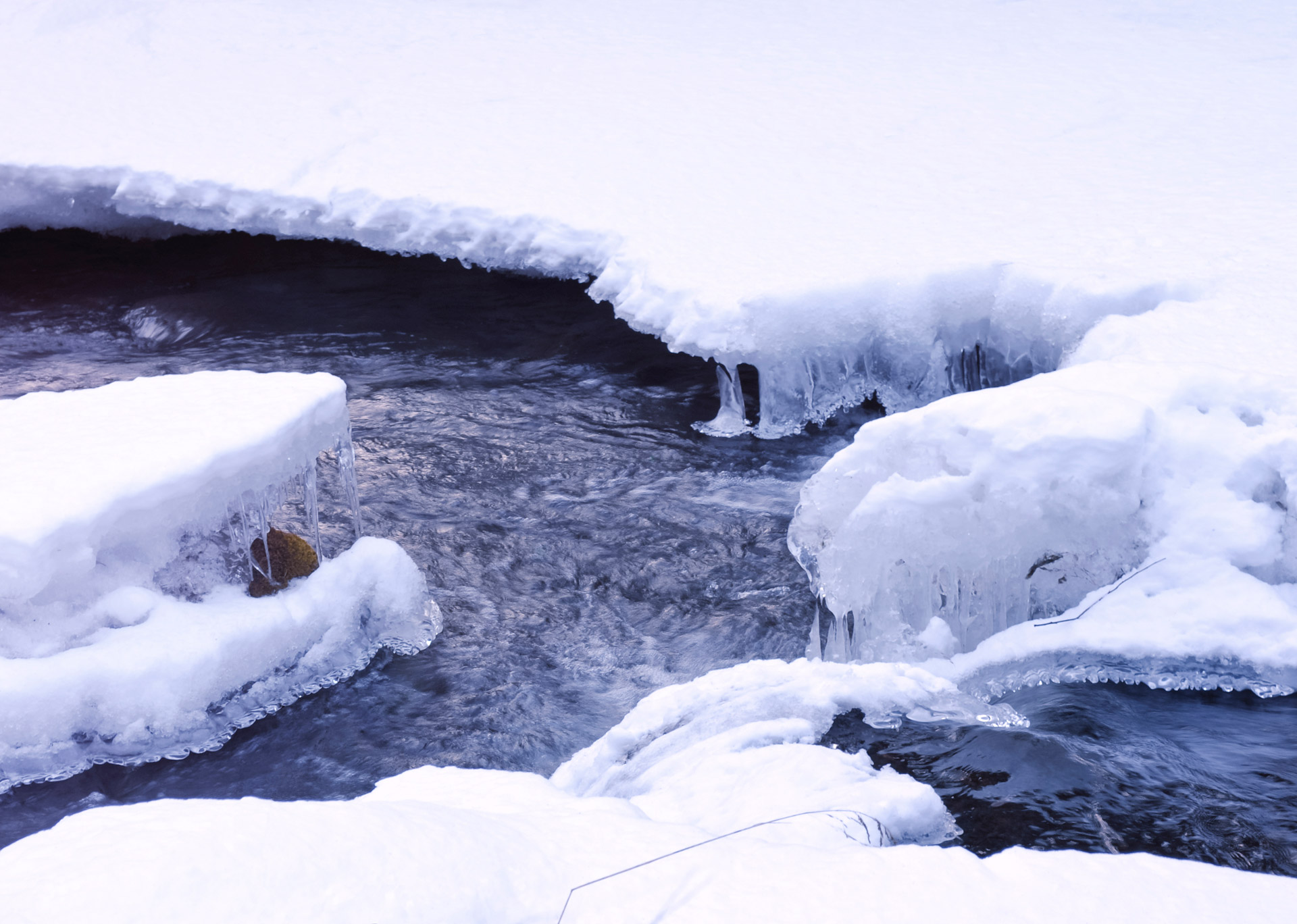 river water snow free photo