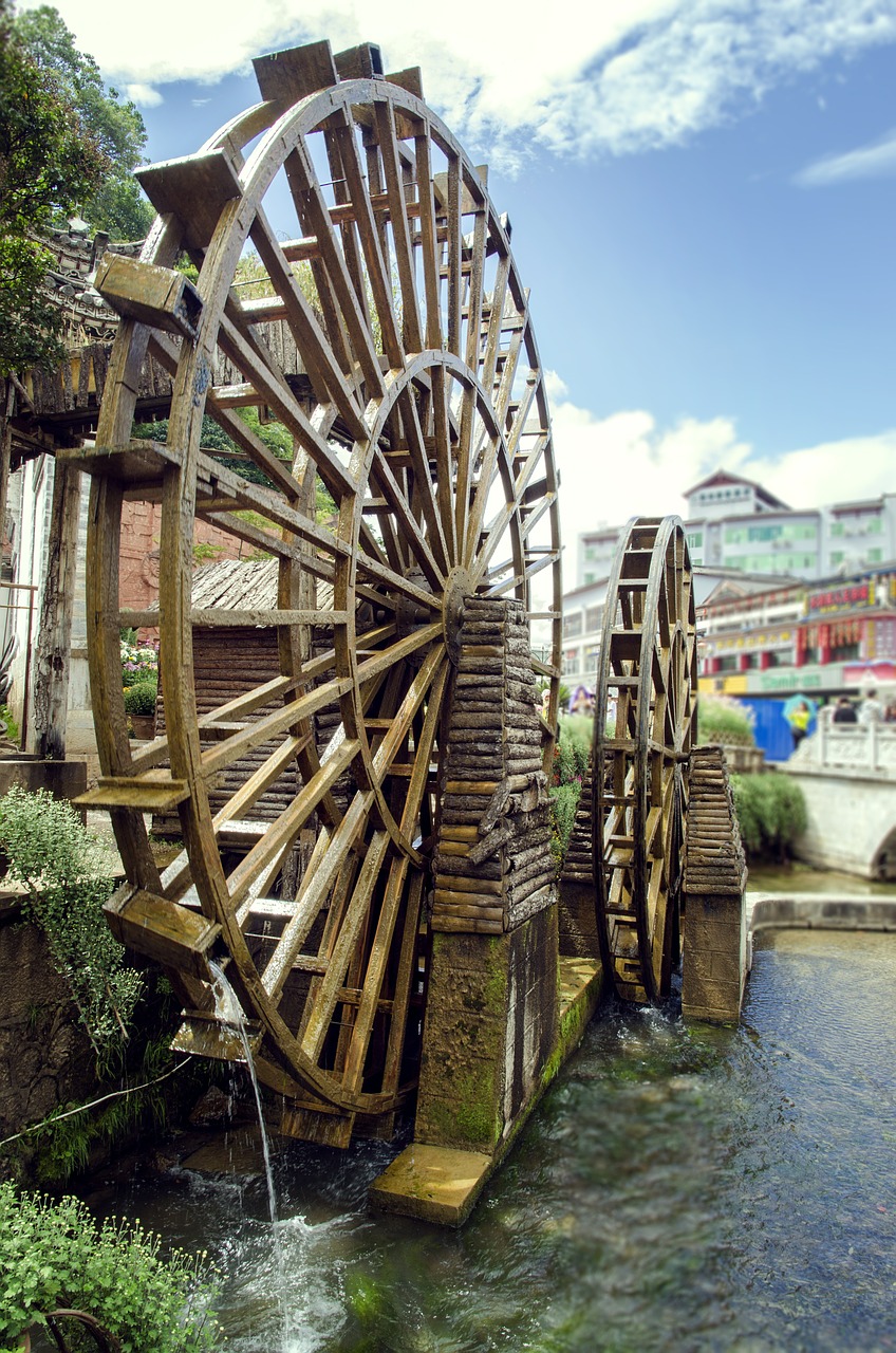 water wagons lijiang old town free photo