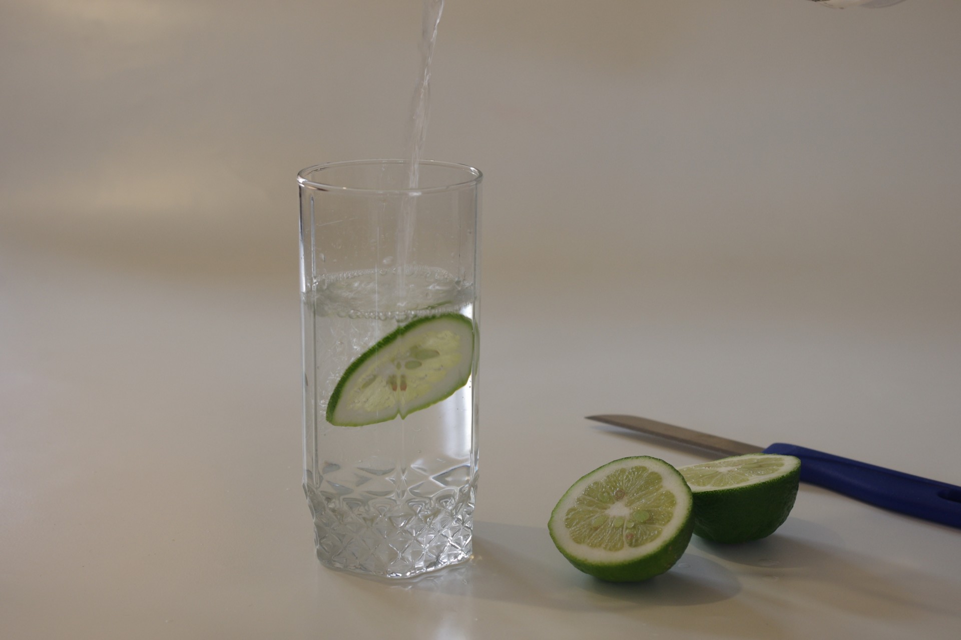 glass water lime free photo