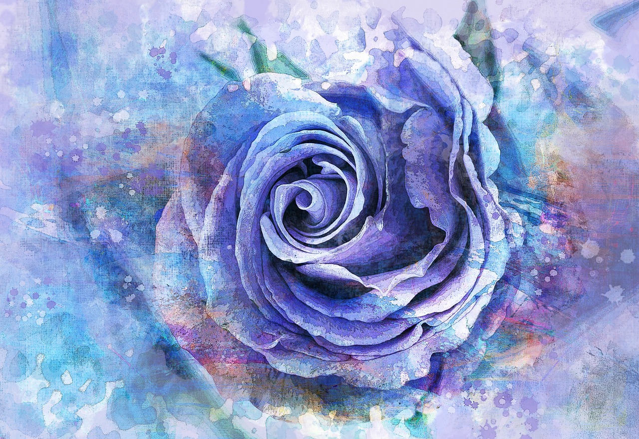 watercolor  rose  flower free photo