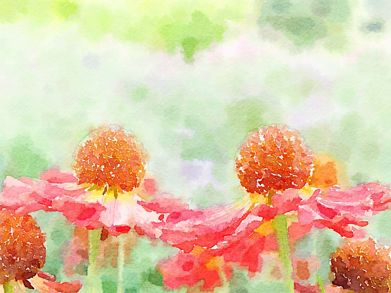 watercolour art flower free photo