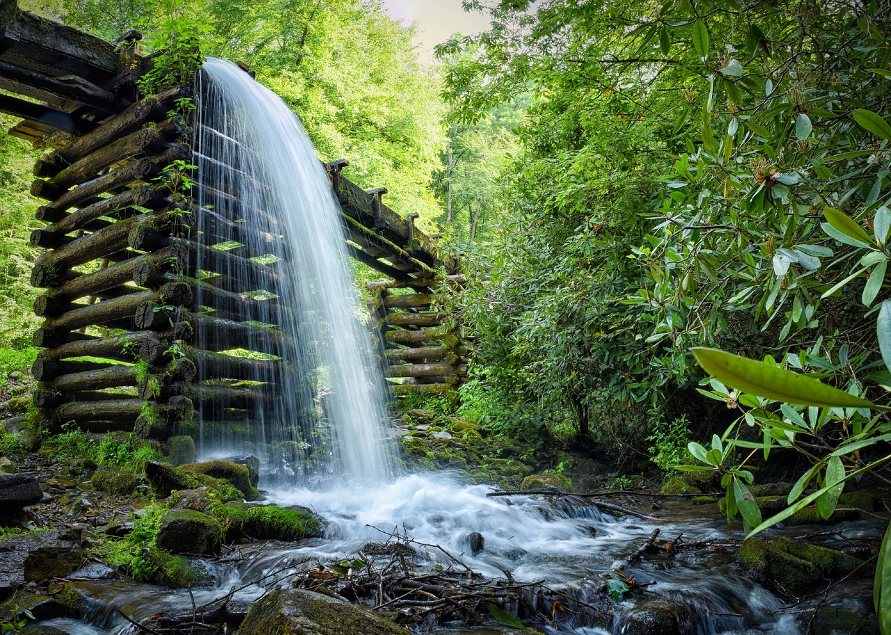 waterfall landscape mill free photo