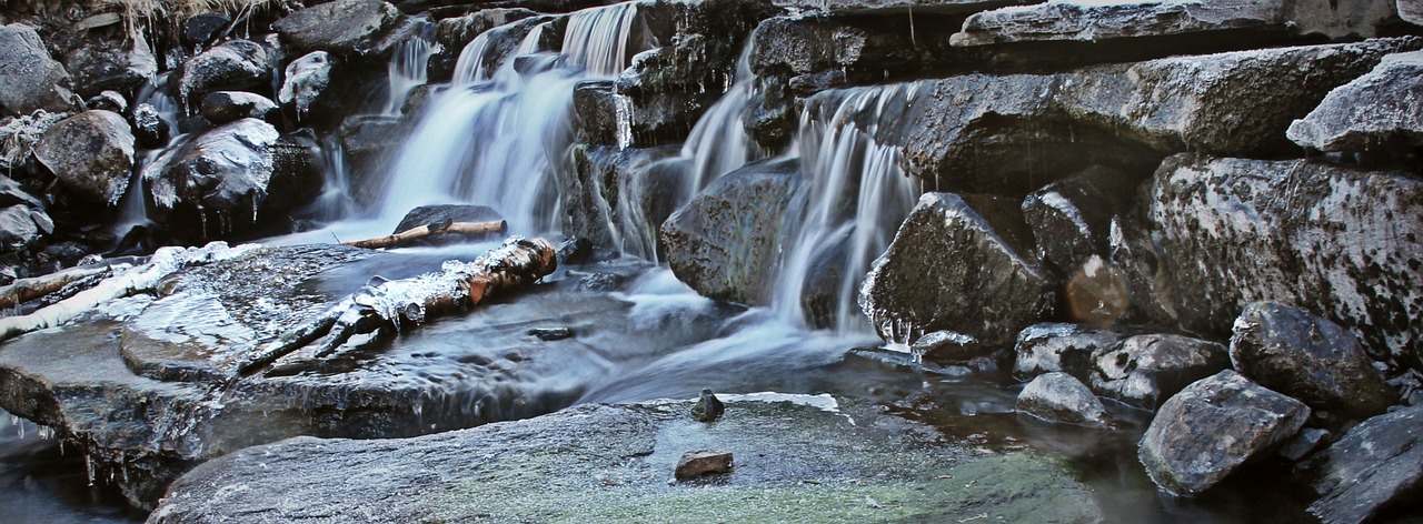 waterfall stone wall free photo