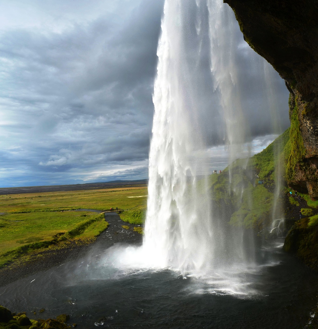 waterfall iceland water free photo