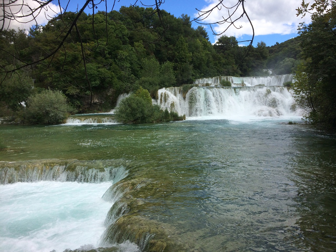 waterfall croatia lakes free photo