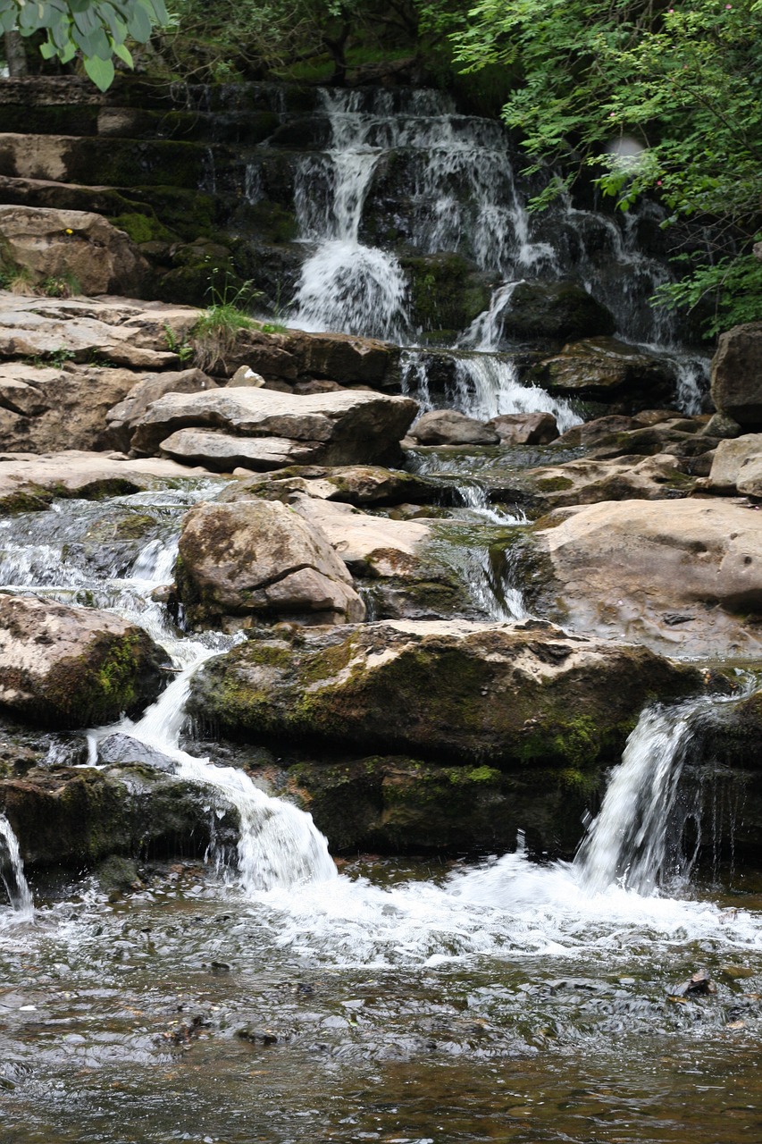 waterfall water rocks free photo