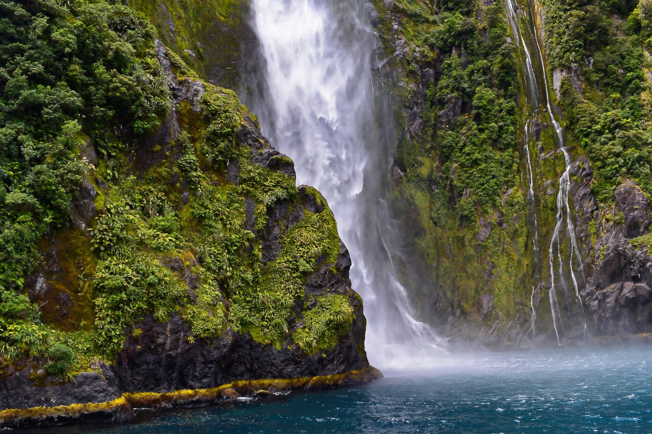 waterfall water running water free photo