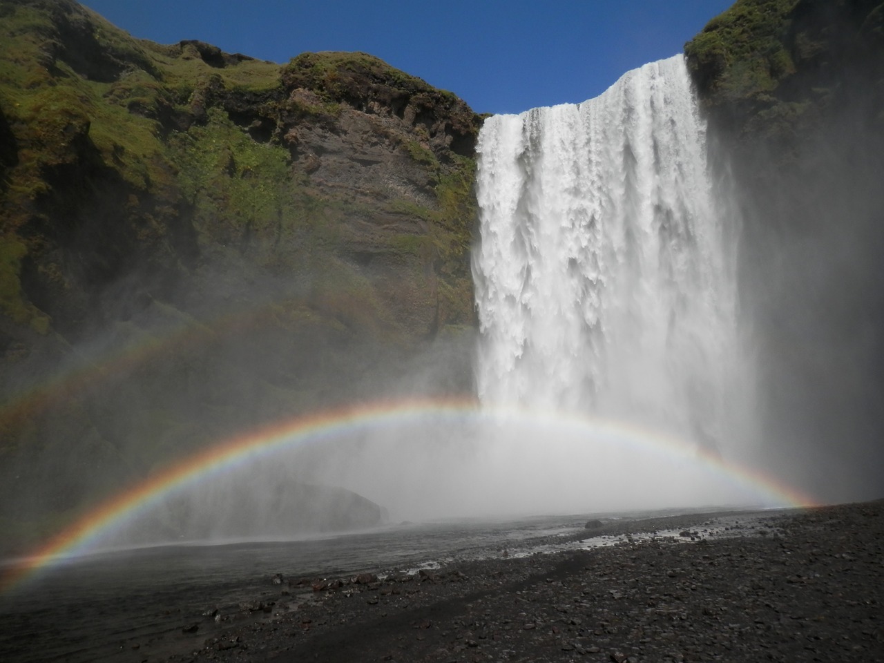 waterfall ur-jauzi skogarfoss free photo