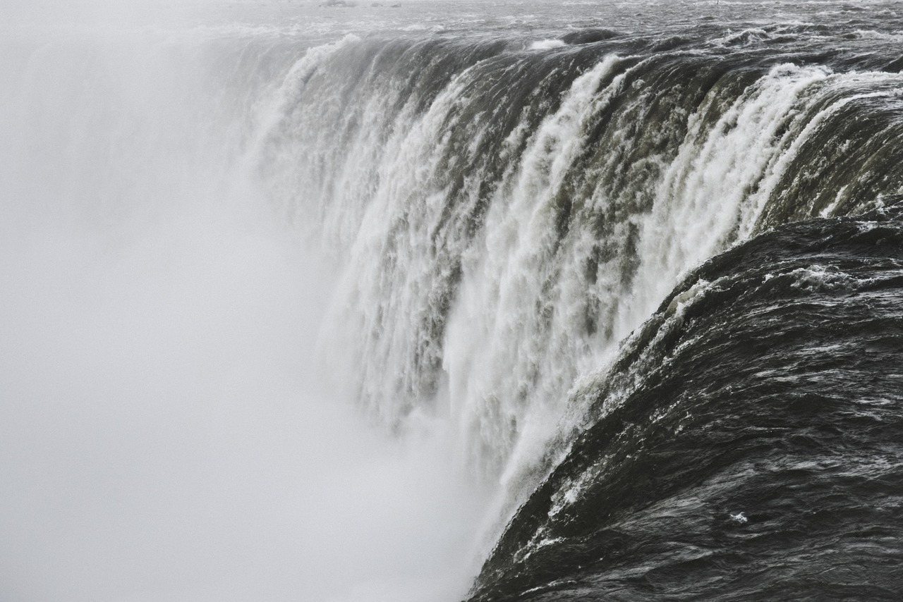 waterfall cascade cascading free photo