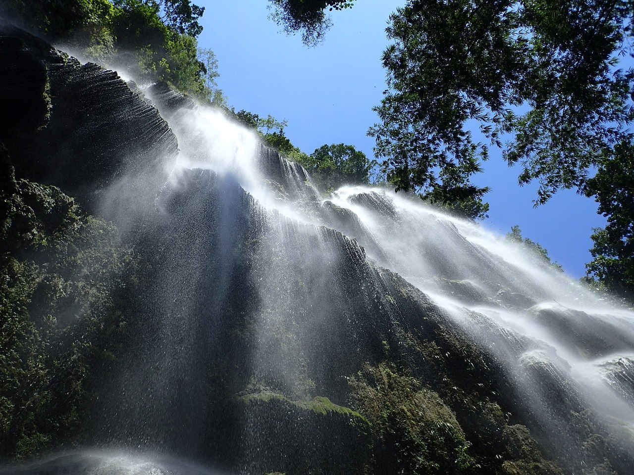 waterfall oslob philippines free photo
