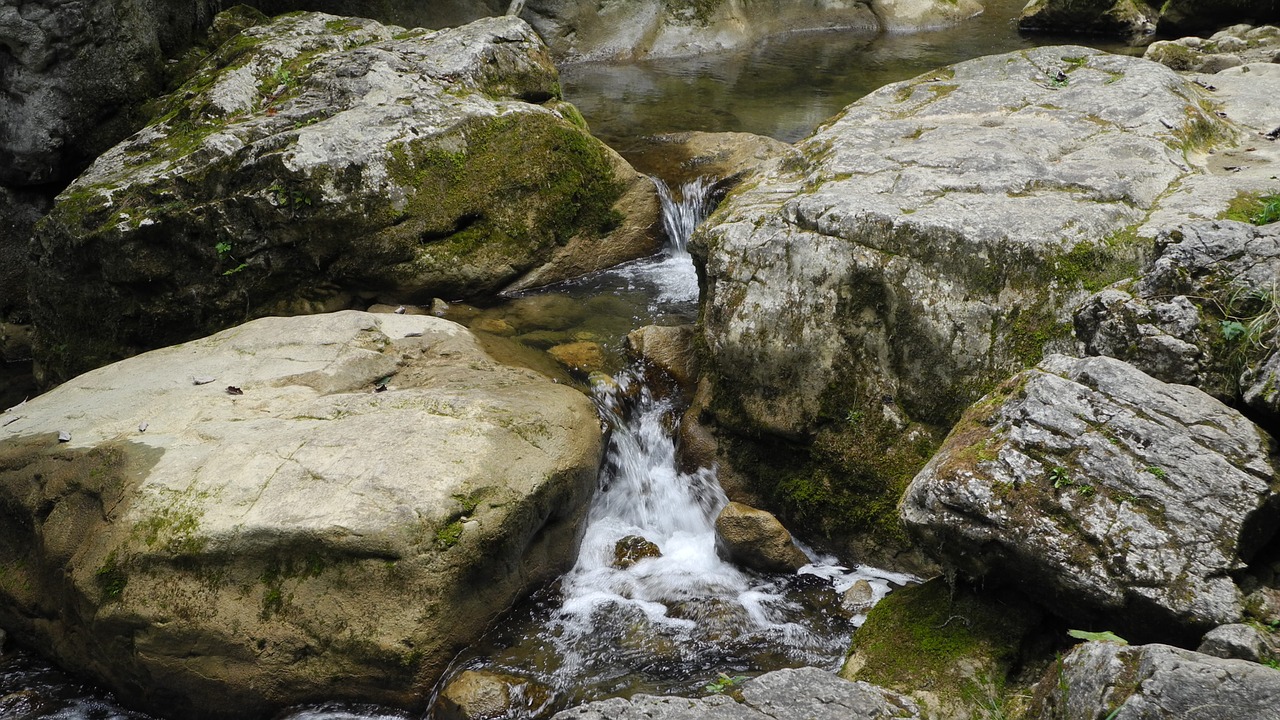waterfall stones water free photo
