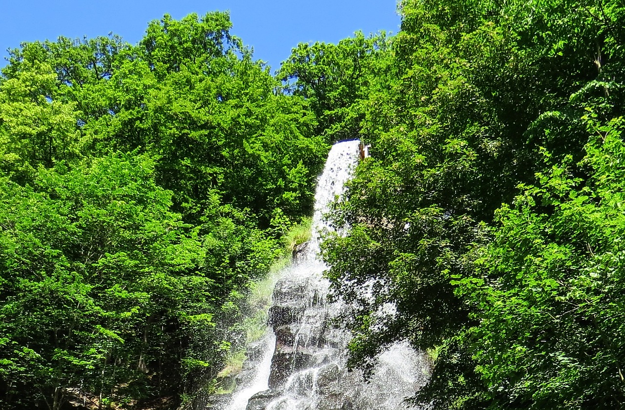 waterfall river slope free photo