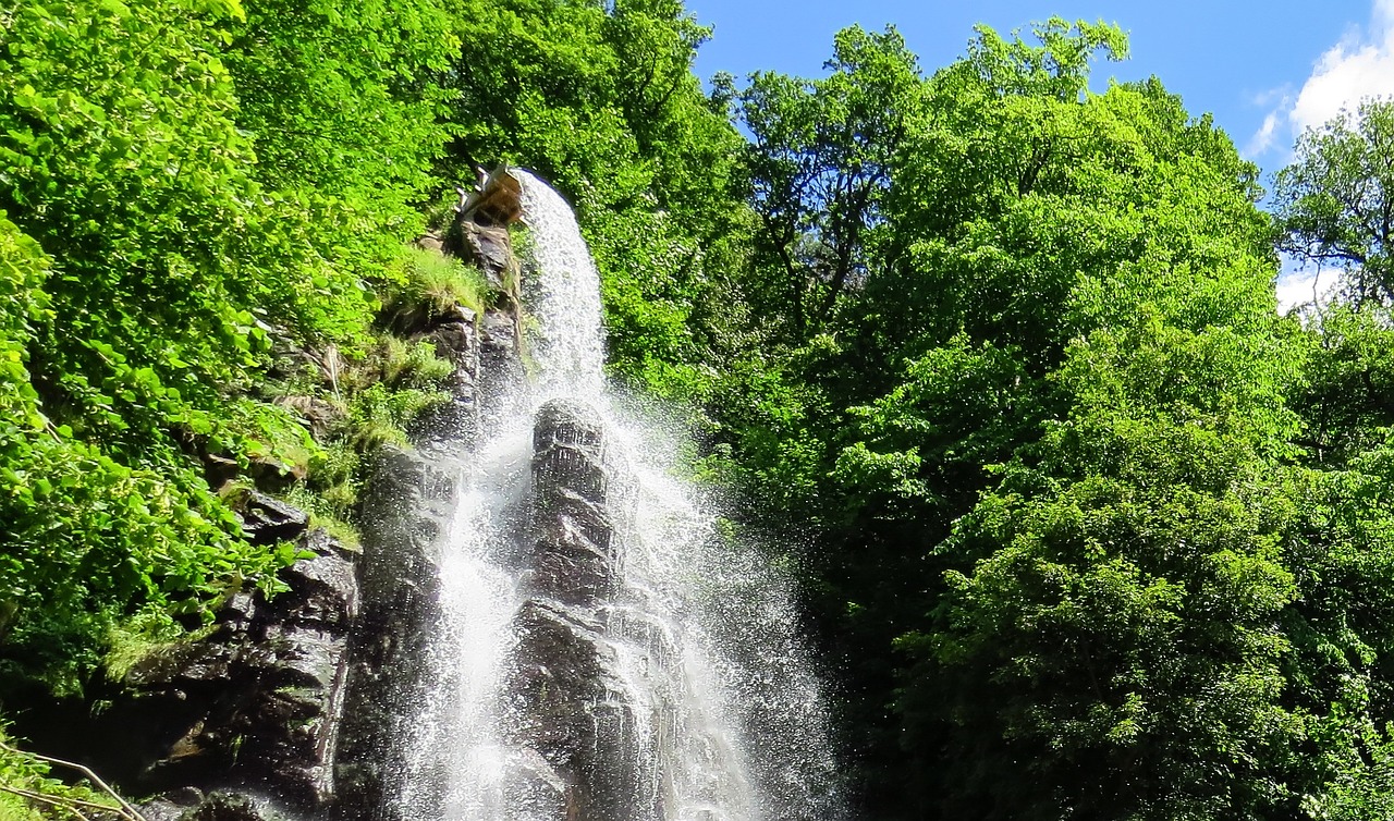 waterfall river slope free photo