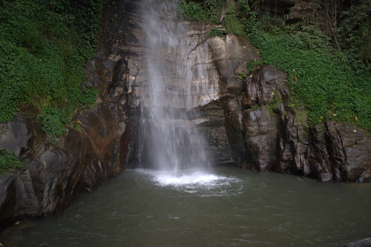 waterfall gangtok india free photo