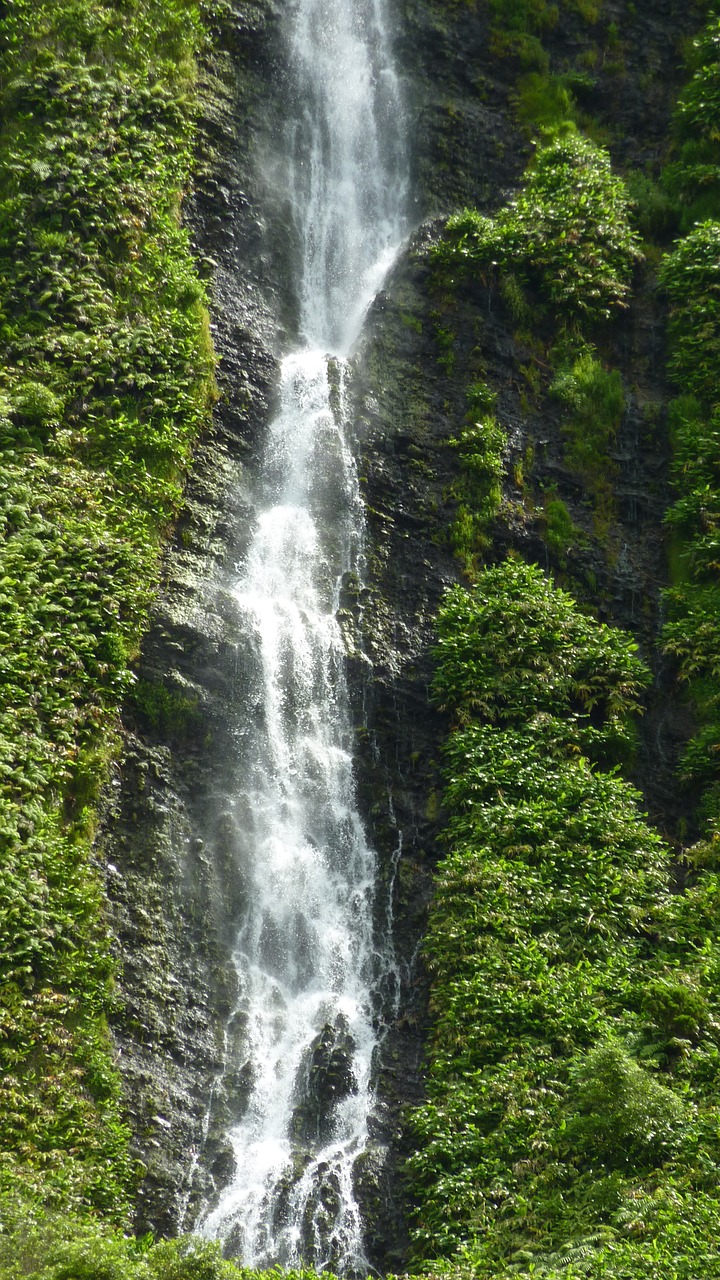 waterfall mountain landscape free photo