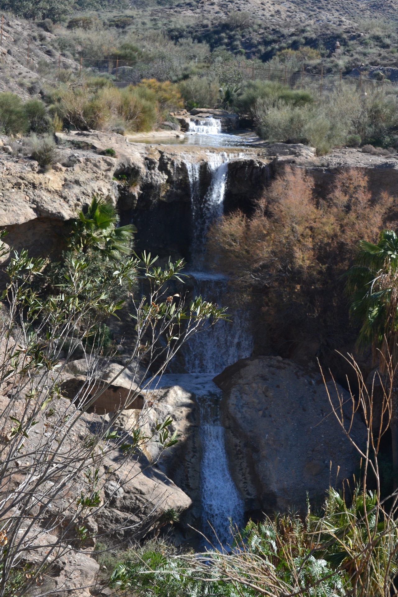 waterfall countryside spain free photo