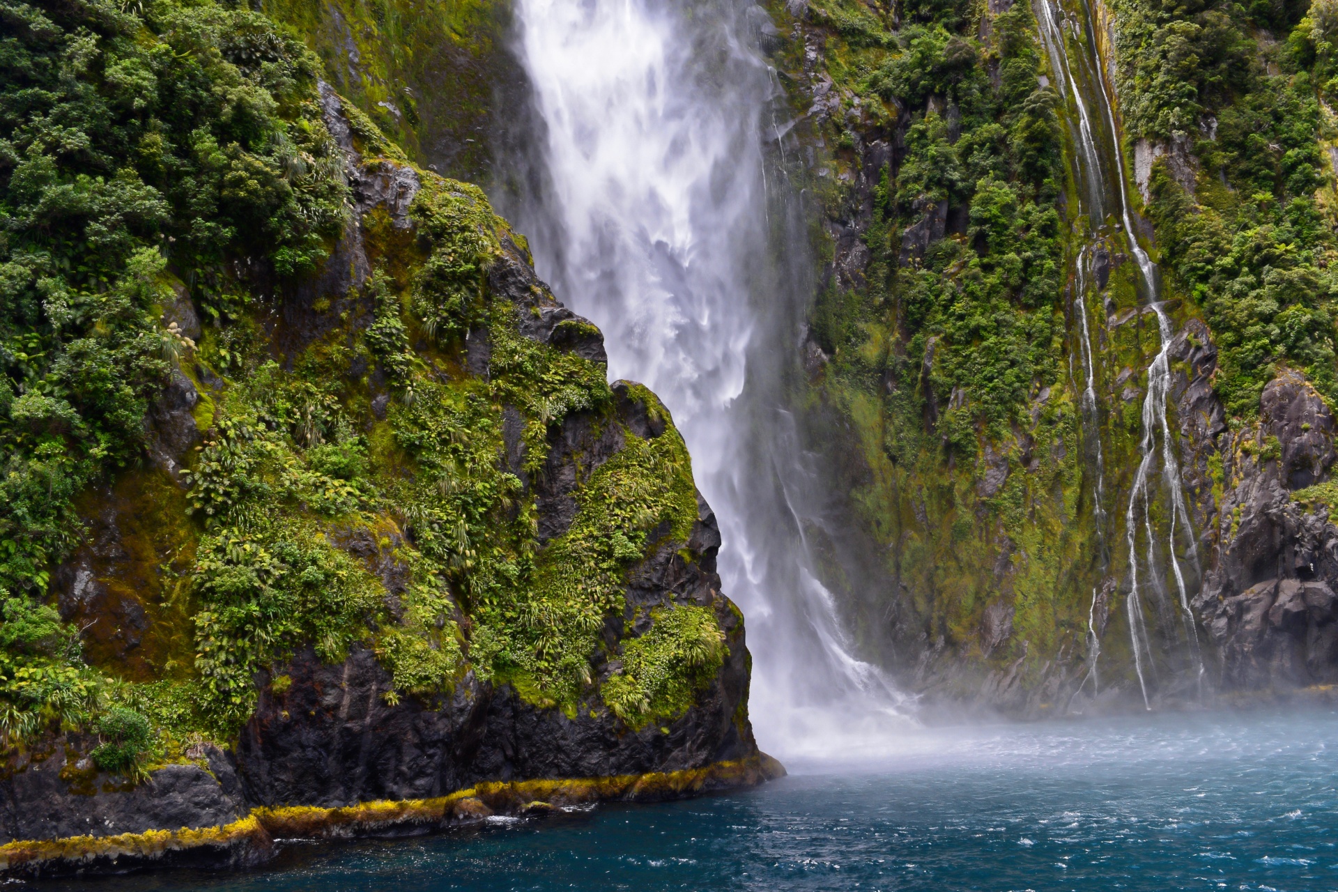 waterfall water running water free photo