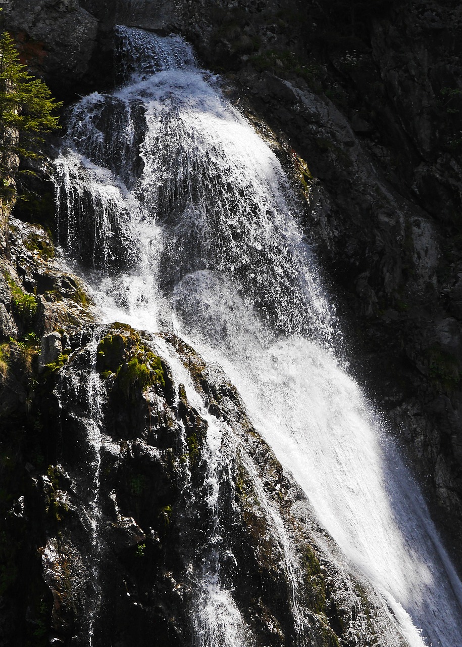 waterfall le boréon maritime alps free photo