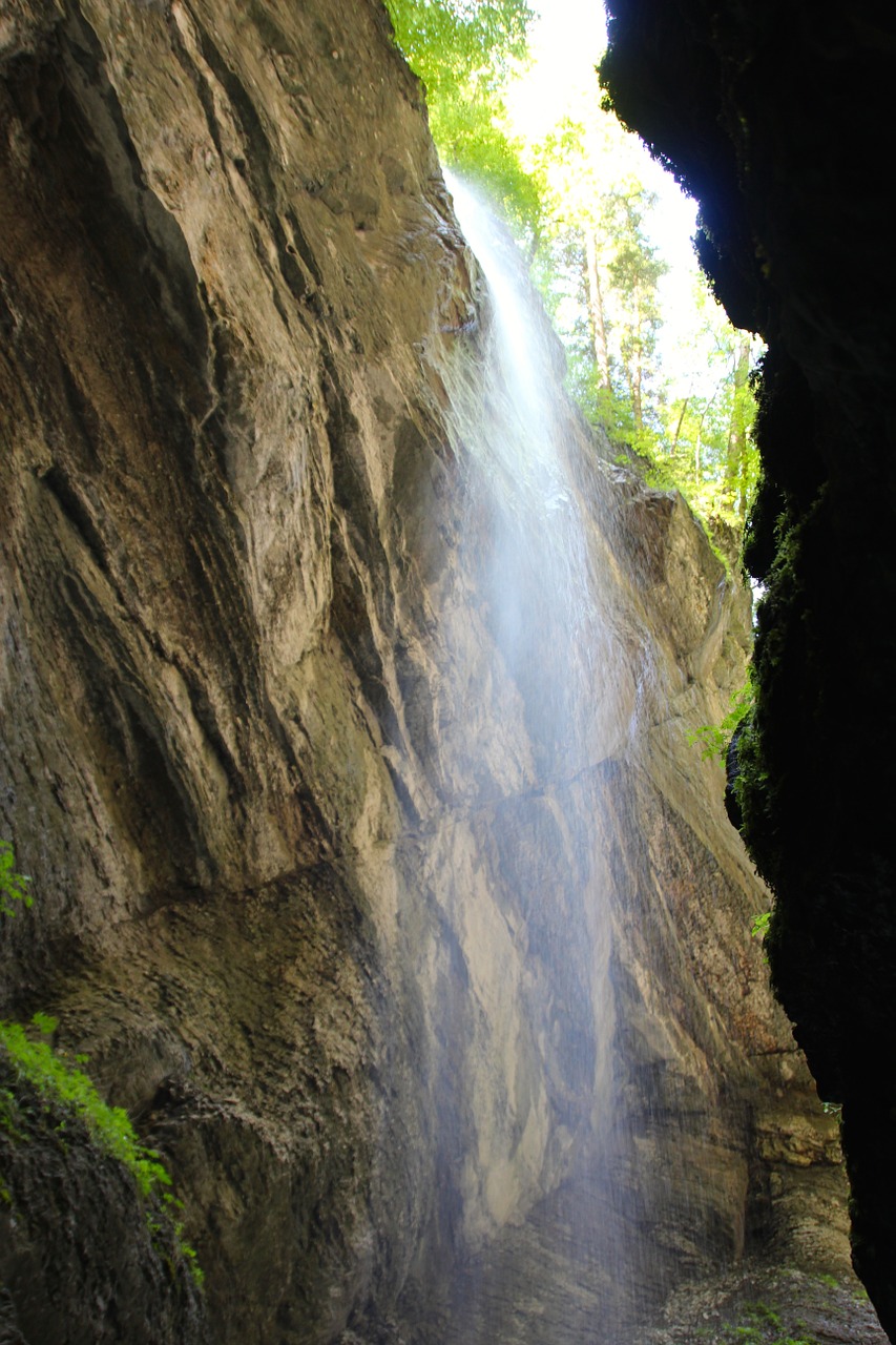 waterfall partnachklamm river free photo