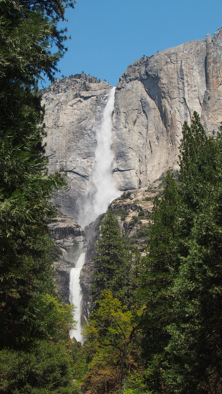 waterfall yosemite falls free photo