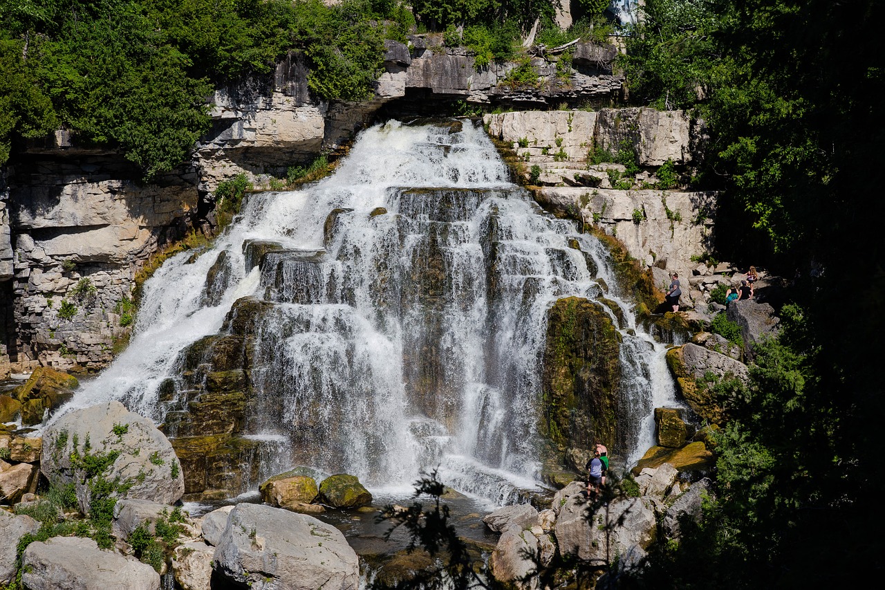 waterfall outdoor nature free photo