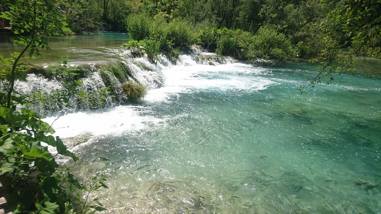 waterfall landscape plitvice free photo