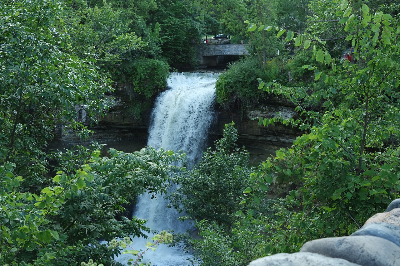 waterfall nature river free photo