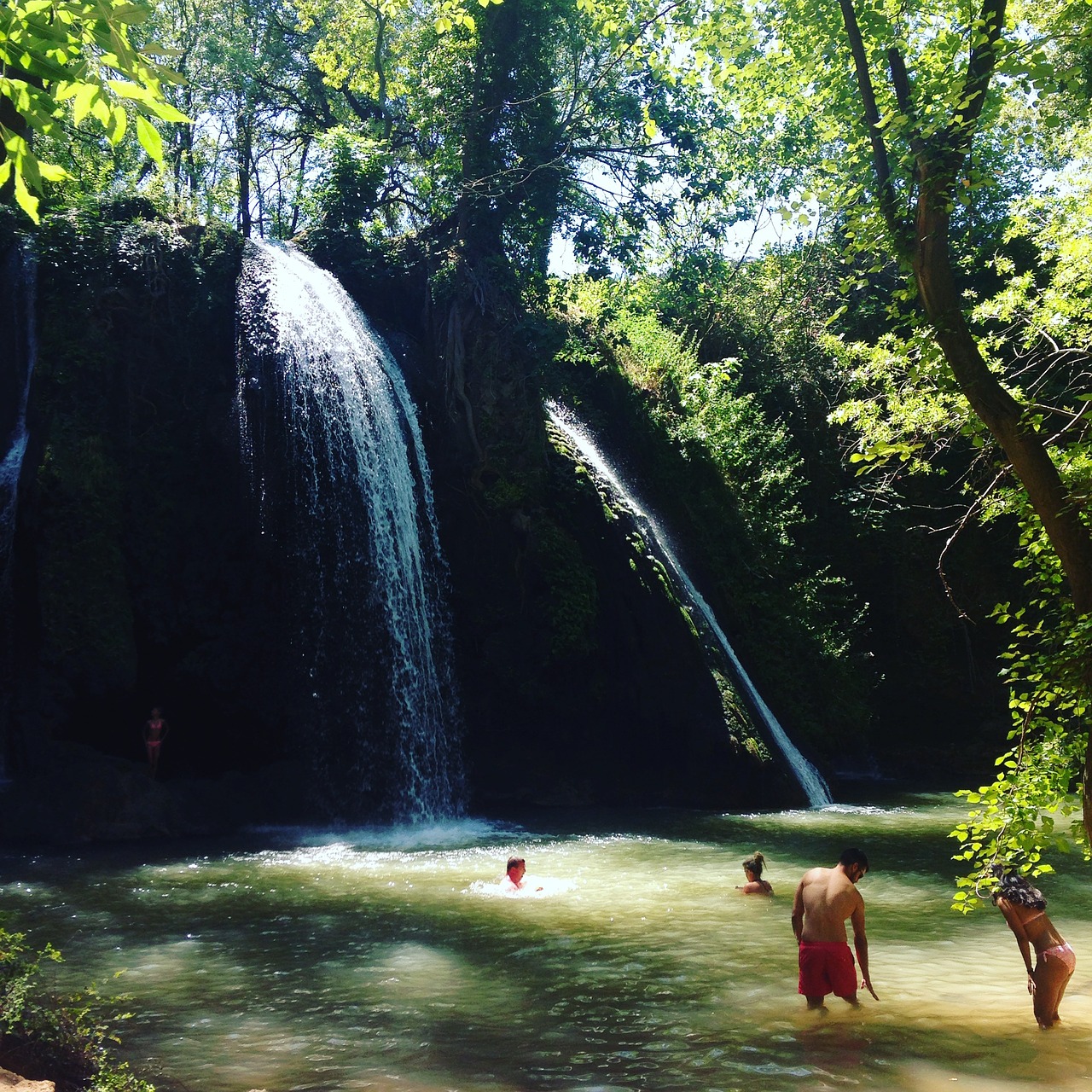 waterfall france nature free photo