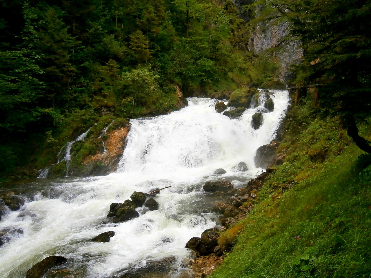 waterfall water river free photo