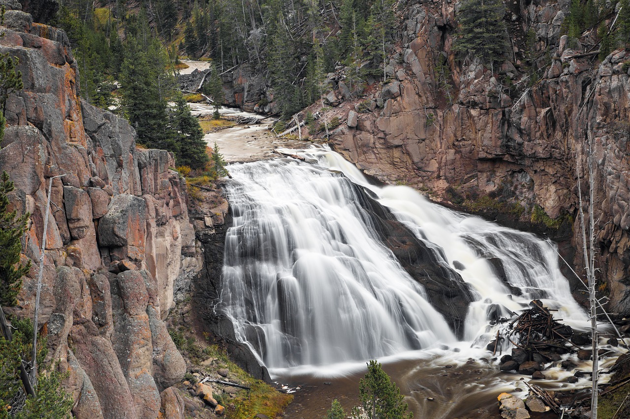 waterfall scenic landscape free photo