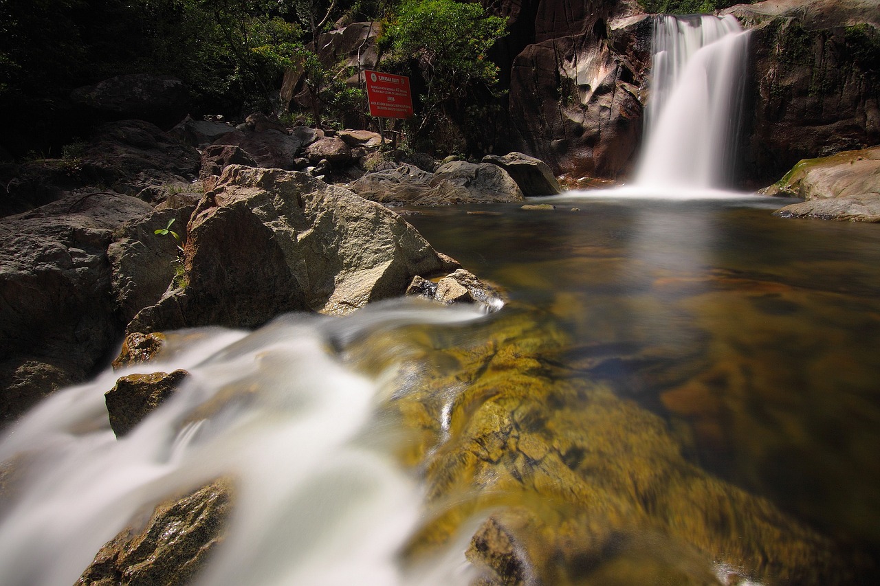 waterfall nature waterscape free photo