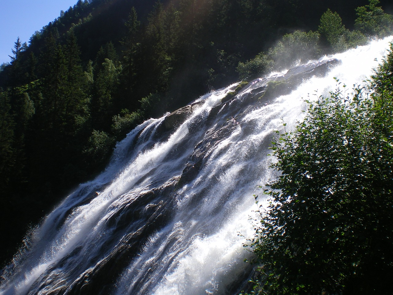 waterfall nature austria free photo