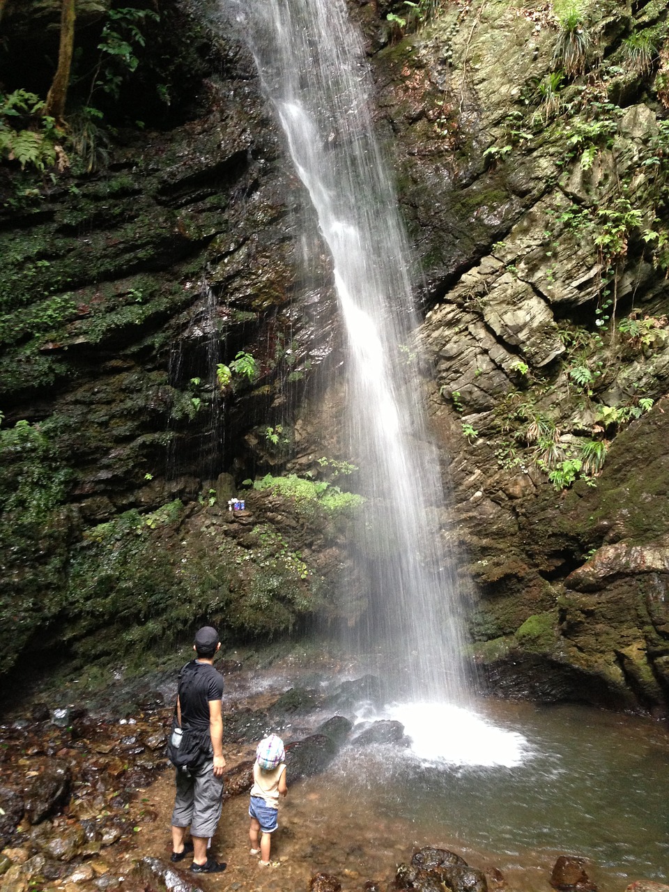 waterfall adventure clear stream free photo